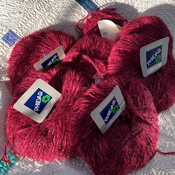 PHILDAR Maritza yarn lot of 7 skeins cotton/poly/mohair blend, made in France - Picture 2 of 6